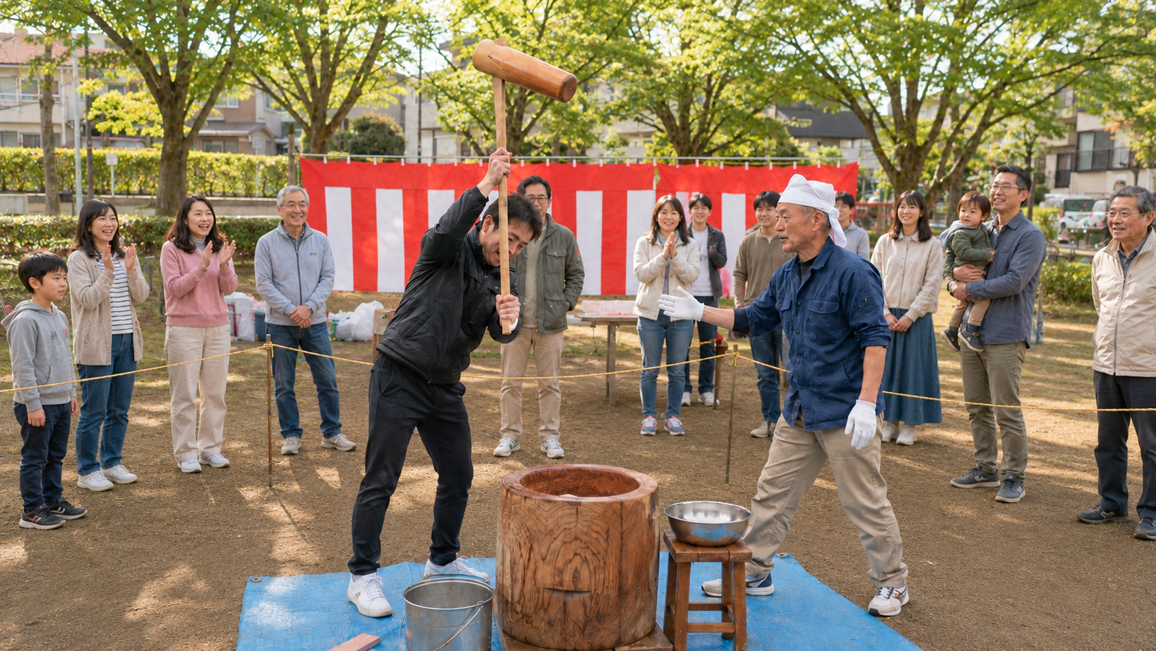 地域の餅つき大会